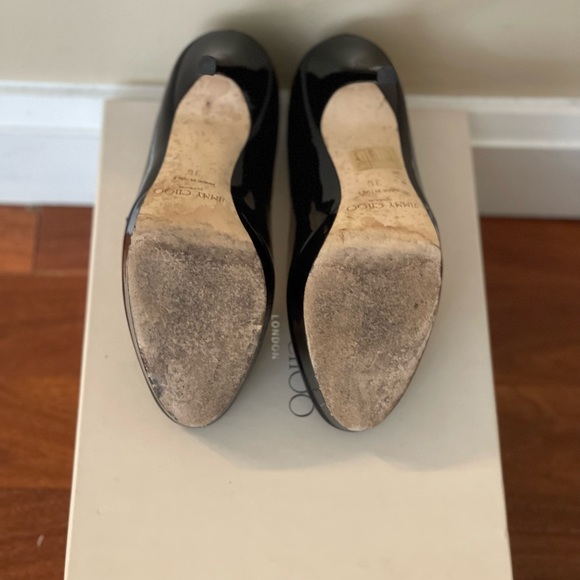 Jimmy Choo Shiny Heels, Black Color ,Size 6 - Picture 5 of 5
